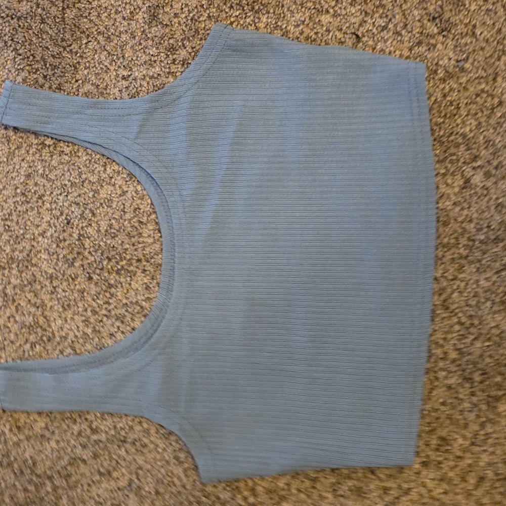 SHEIN Light Blue Ribbed Set - Picture 3 of 4
